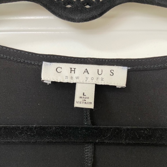 CHAUS NY Maxi Black Dress Size L - Picture 2 of 5